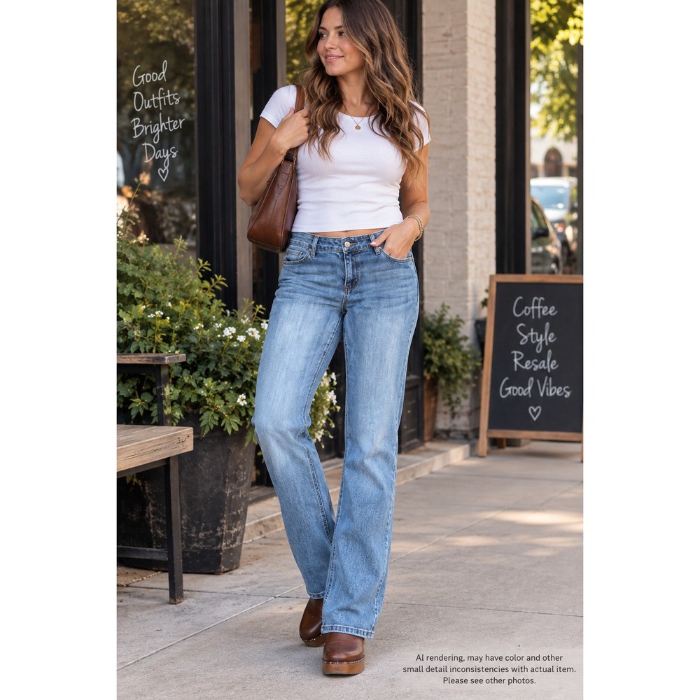 Maurice's 16 Regular Light Wash Straight Leg Jeans Y2K Casual Denim